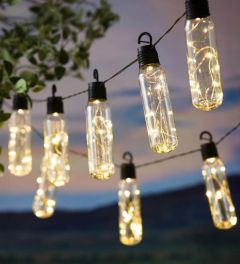 Solarna vrtna girlanda 10 led