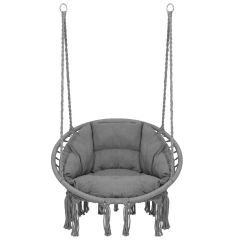 Viseča boho gugalnica z mehko blazino –